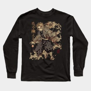 Demon Slayer Fiery Fights Long Sleeve T-Shirt